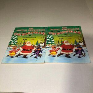Vintage An Early American Christmas Coloring Book Santa Creative Child Press